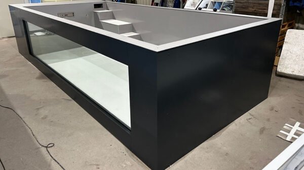 Piscina de polipropileno de 6,5 mx 2,5 m con ventana de 4 m - Imagen 6