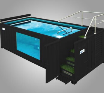 Piscina contenedor panorámica de 12 metros