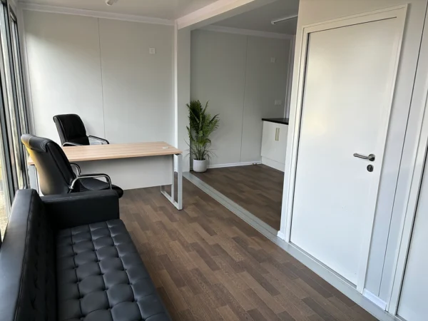 Oficina Portátil de Dos Módulos – Con Almacén y Baño Integrado - Imagen 10