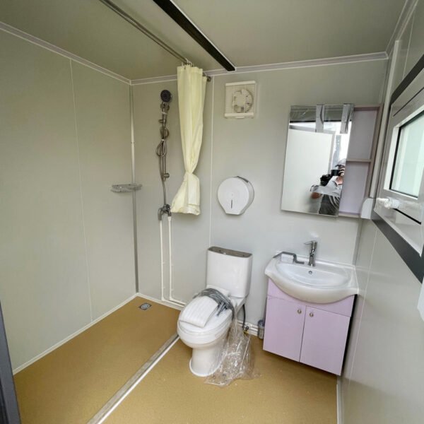 Sanitario Portátil con Cortina de Ducha - Imagen 2
