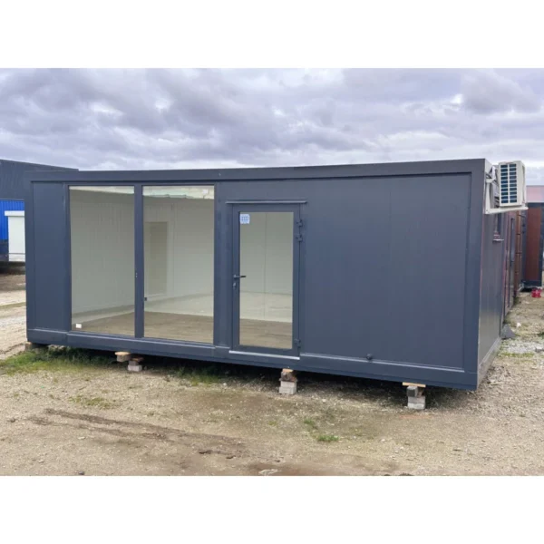 Contenedor de oficina 7x3m grandes vitrinas - Imagen 12